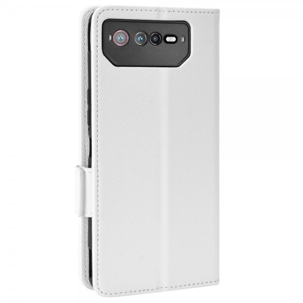 Asus ROG Phone 6/ROG Phone 6 Pro Cover Litchi Hvid