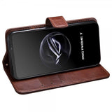 Asus ROG Phone 7 Etui Lædertekstur Sort