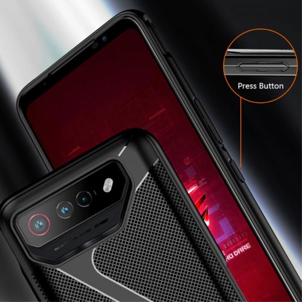 Asus ROG Phone 7 Cover med Tekstur Sort
