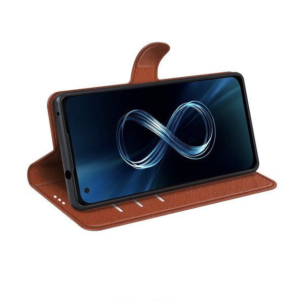 Asus Zenfone 8 Etui med Stander Brun