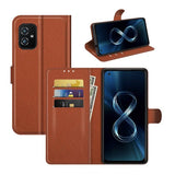 Asus Zenfone 8 Etui med Stander Brun