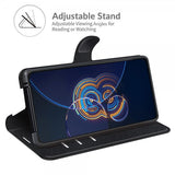 Asus Zenfone 8 Flip Etui Litchi Sort