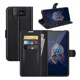 Asus Zenfone 8 Flip Etui Litchi Sort