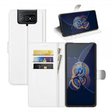 Asus Zenfone 8 Flip Etui Litchi Hvid