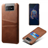 Asus Zenfone 8 Flip Cover To Kortlommer Brun