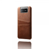 Asus Zenfone 8 Flip Cover To Kortlommer Brun