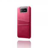 Asus Zenfone 8 Flip Cover To Kortlommer Magenta