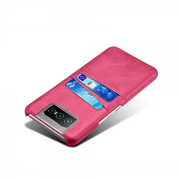 Asus Zenfone 8 Flip Cover To Kortlommer Magenta