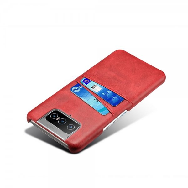 Asus Zenfone 8 Flip Cover To Kortlommer Rød