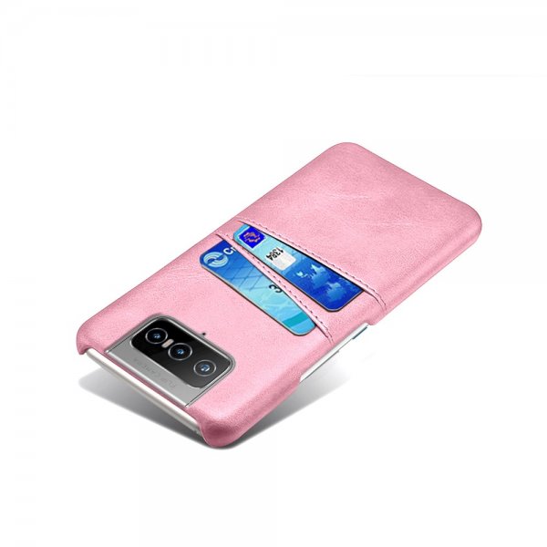 Asus Zenfone 8 Flip Cover To Kortlommer Rosa