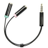 Deltaco 3.5mm Headset Lydadapter