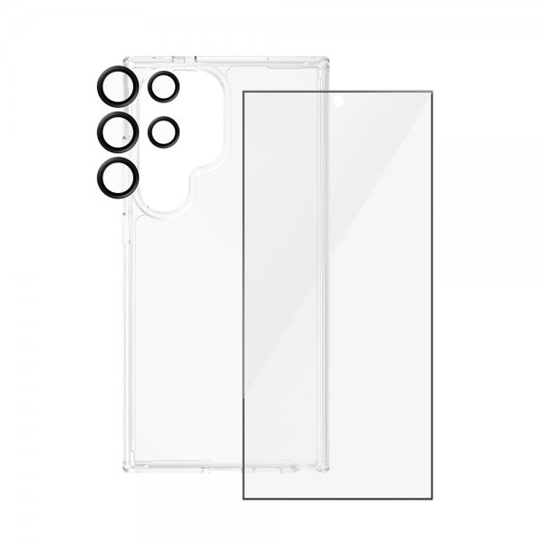 PanzerGlass Samsung Galaxy S24 Ultra Cover Skærmbeskytter Kamerabeskyttelse 3-i-1 Bundle Sæt