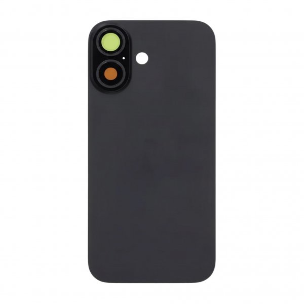 Bagside Glas med smådele til iPhone 17 - Sort