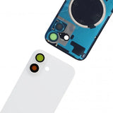 Bagsideglas med smådele til iPhone 17 - Hvid