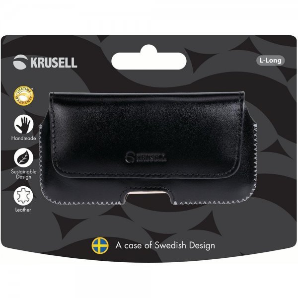 Krusell Bæltetaske Hector Large Long Sort