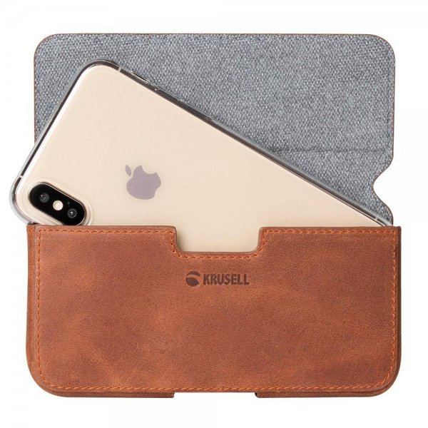 Krusell Bæltetaske Sunne Belt Case L Cognac Brown