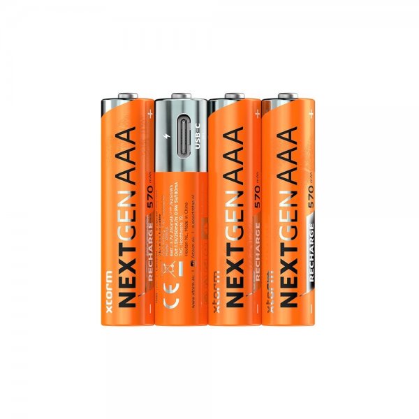 Xtorm Batteri AAA Genopladelige USB-C 4-pak