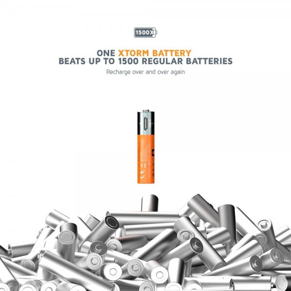 Xtorm Batteri AAA Genopladelige USB-C 4-pak