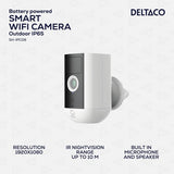 Deltaco Smart Home Batteridrevet WiFi Kamera IP54