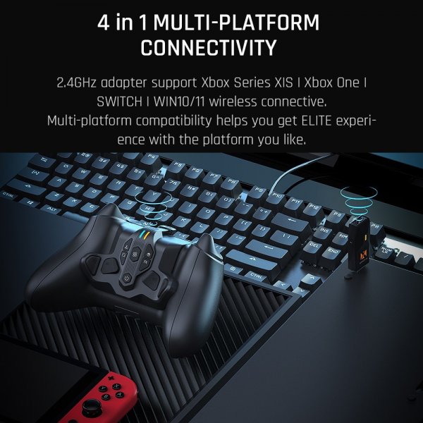 BIGBIG WON ARMOR-X Pro Tilbageknapmodul til Gamecontroller Hvid