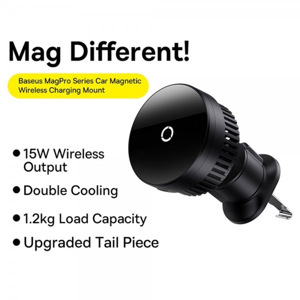 Baseus Bilholder MagPro Series Magnetic Wireless Charging Car Mount 15W MagSafe