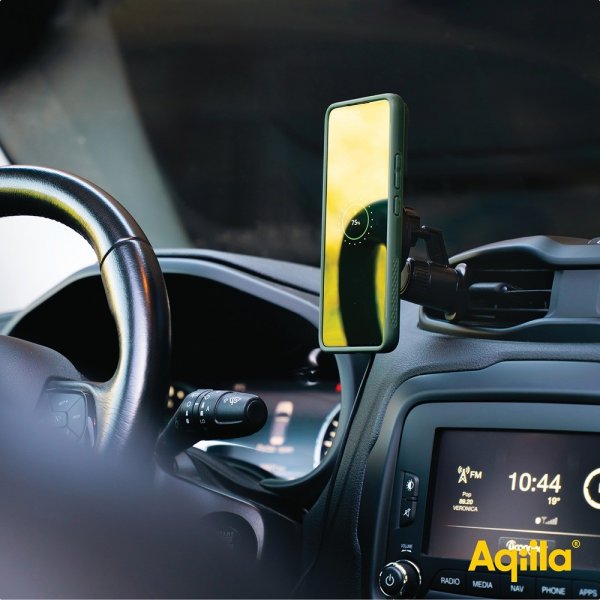 Aqiila Bilholder med Trådløs opladning Chargebird QC1 Qi2 MagSafe 15W