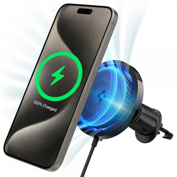 Spigen Bilholder med trådløs opladning OneTap Pro 3 CryoMax MagFit Air Vent Hook