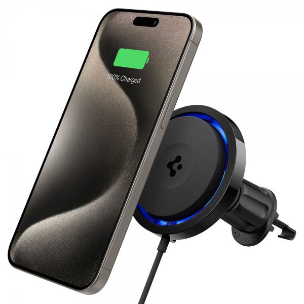 Spigen Bilholder med trådløs opladning OneTap Pro 3 CryoMax MagFit Air Vent Hook