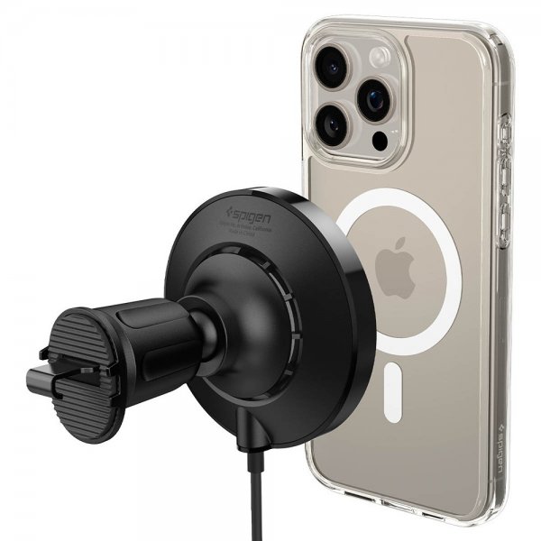 Spigen Bilholder med trådløs opladning OneTap Pro 3 CryoMax MagFit Air Vent Hook