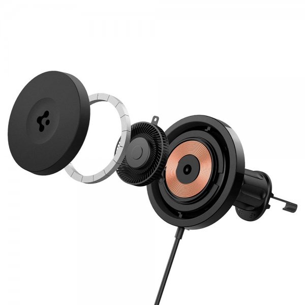 Spigen Bilholder med trådløs opladning OneTap Pro 3 CryoMax MagFit Air Vent Hook