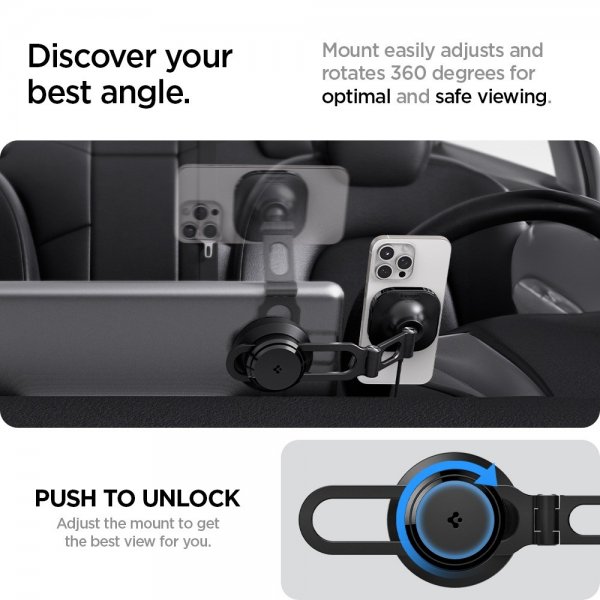 Spigen Bilholder med trådløs opladning OneTap Pro 3 Tesla Skærmmontering MagFit