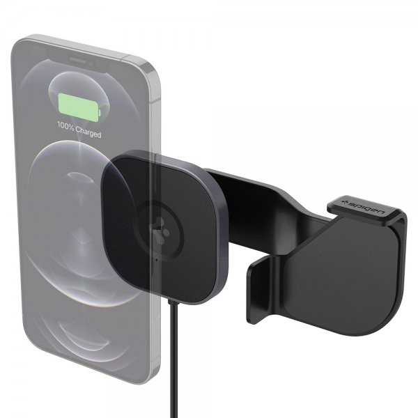 Spigen Bilholder med Opladning OneTap Pro Wireless Screen Car Mount Tesla MagFit