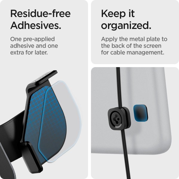 Spigen Bilholder med Opladning OneTap Pro Wireless Screen Car Mount Tesla MagFit