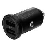 Deltaco Biloplader 24W Dobbelt USB-A Sort