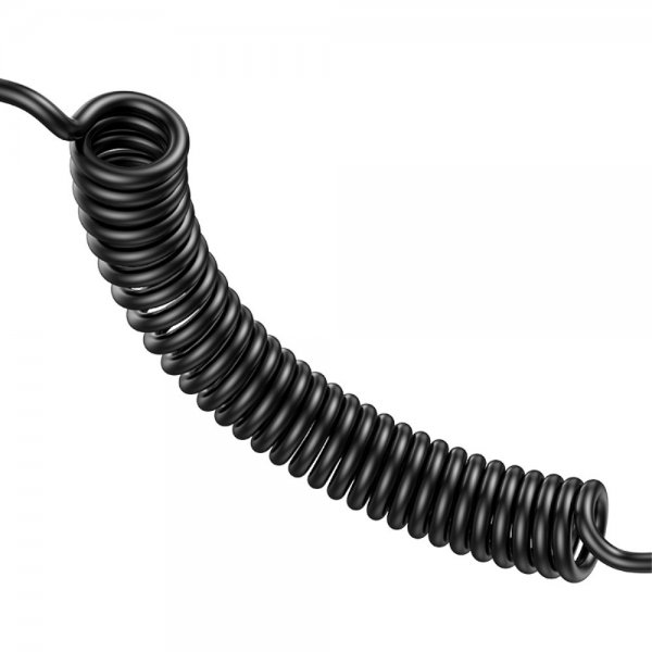 USAMS Billader 60W Car Charger med spiralkabel