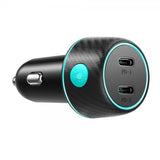 Joyroom Billader CCN02 70W Dual PD Car Charger med lysknap USB-C