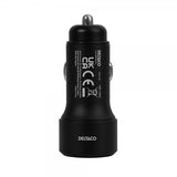 Deltaco Billader Fast Charging Dual USB Car Charger