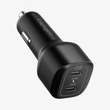 Spigen Biloplader PowerArc ArcStation Dual Port 75W Sort