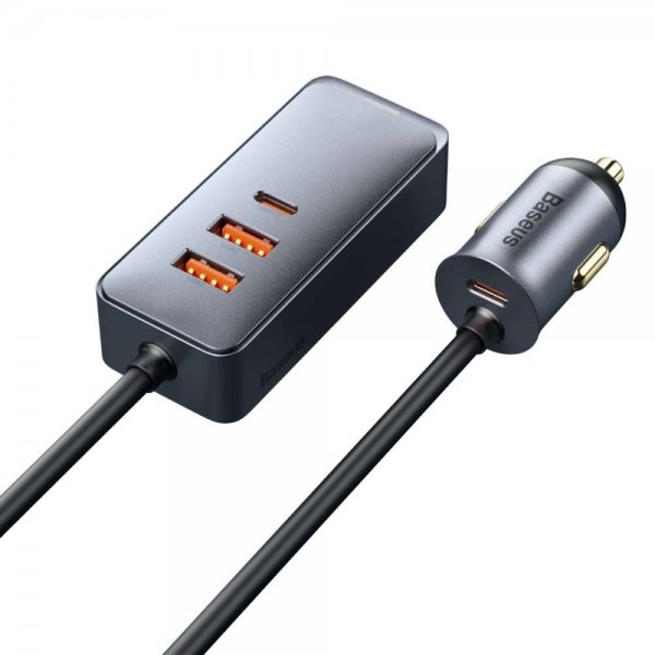 Baseus Billader Share Together 120W 2 USB-A & 2 USB-C Sort