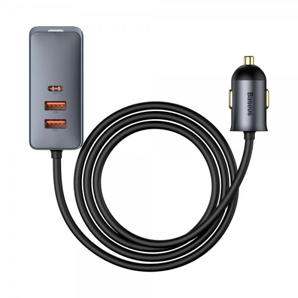 Baseus Billader Share Together 120W 2 USB-A & 2 USB-C Sort