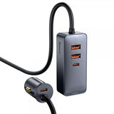 Baseus Billader Share Together 120W 2 USB-A & 2 USB-C Sort