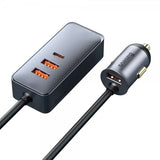 Baseus Biloplader Share Together 120W 3 USB-A & 1 USB-C Sort