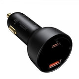 Baseus Biloplader Superme USB-C & USB-A 100W Sort