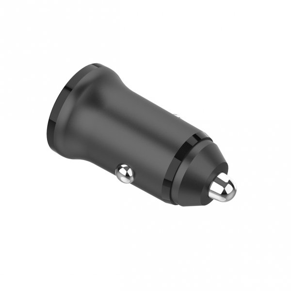 Gear Biloplader USB-C PD 30W + USB-A QC18W Sort