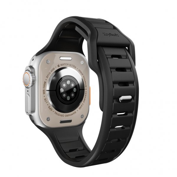 KeyBudz Apple Watch 44/45/46mm/Apple Watch Ultra Armbånd Journey Carbon Black