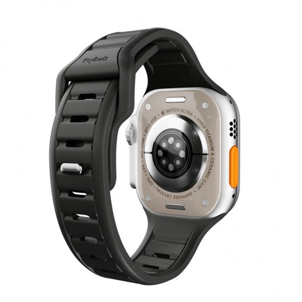 KeyBudz Apple Watch 44/45/46mm/Apple Watch Ultra Armbånd Journey Carbon Black