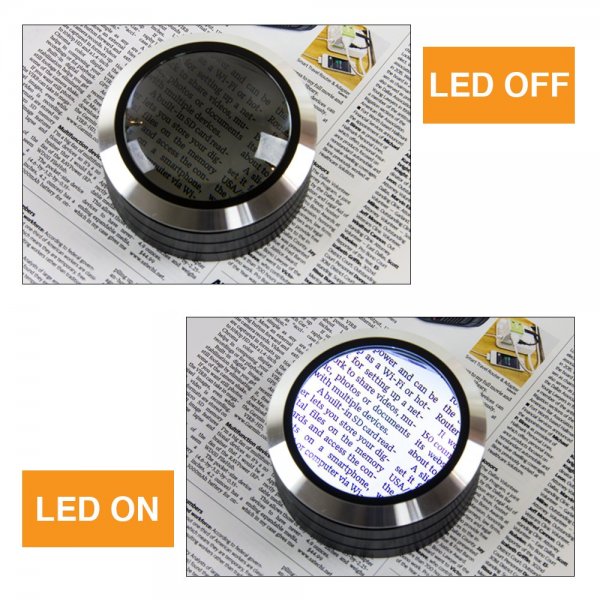 Satechi ReadMate - forstørrelsesglas med LED i aluminium