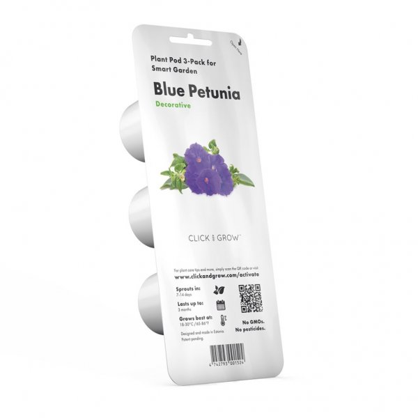 Click and Grow Smart Garden Refill 3-pak - Blå Petunia