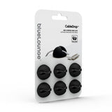 Bluelounge CableDrop Ledningsholder 6-pak Sort