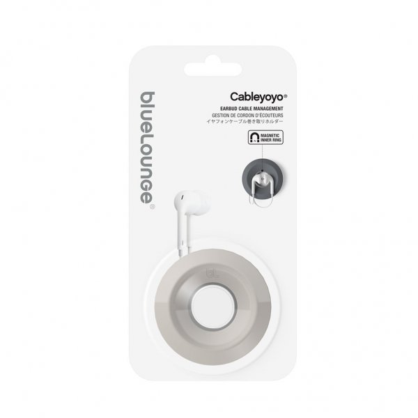 Bluelounge Cableyoyo Hovedtelefonholder Lysegrå
